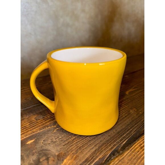 Anthropologie Monogram Letter "K" Hand Painted Yellow Ceramic Coffee/Tea - Picture 5 of 9